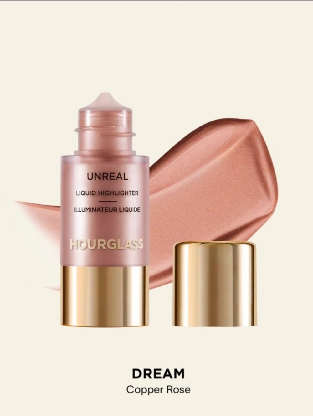 Hourglass Unreal Liquid Highlighter Dream/Copper- Rose. BNIB